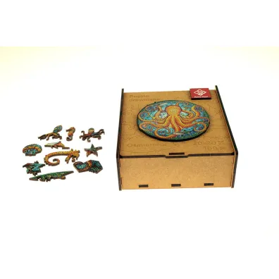 Puzzle 100 drewniane A4 O�miornica Panta Plast