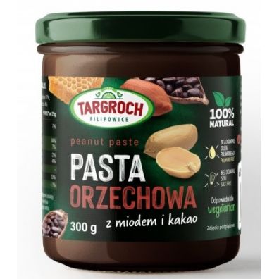 Targroch Pasta orzechowa z miodem i kakao 300 g