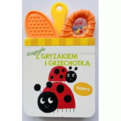 Kolory. Ksi��eczka z gryzakiem i grzechotk�