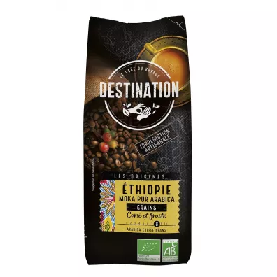 Destination Kawa ziarnista arabica 100 % Etiopia fair for life 500 g Bio