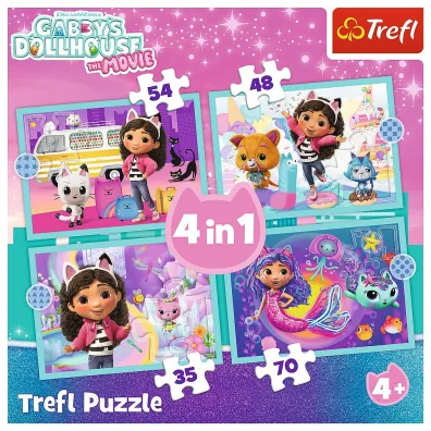 Puzzle 4w1 Wielka przygoda Gabby Trefl