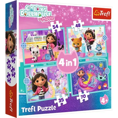 Puzzle 4w1 Wielka przygoda Gabby Trefl