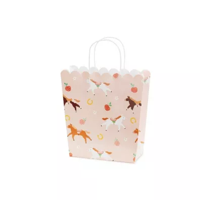 PartyDeco Torebka na prezenty konie 23x22x8,5cm