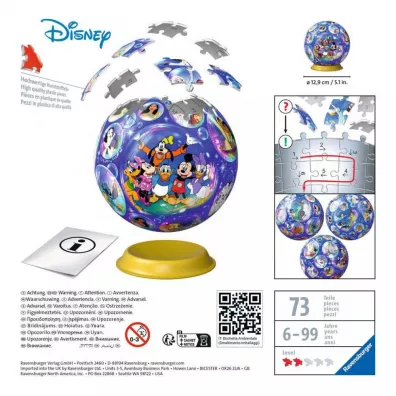 Puzzle Kula 72 el. 3D Disney Ravensburger