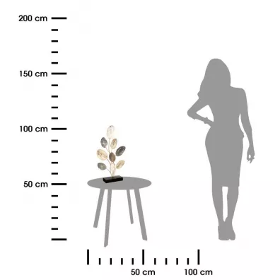 Atmosphera Metalowa figurka Licie 53 cm Wielokolorowy