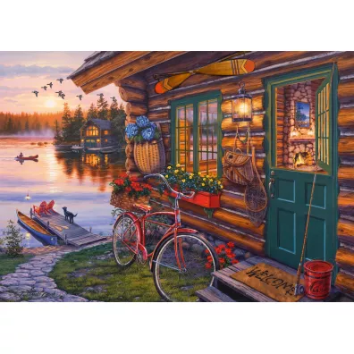 Puzzle 1000 el. PQ DARREL BUSH Domek nad jeziorem Schmidt
