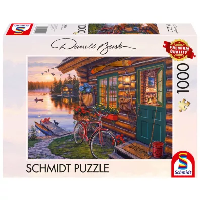 Puzzle 1000 el. PQ DARREL BUSH Domek nad jeziorem Schmidt