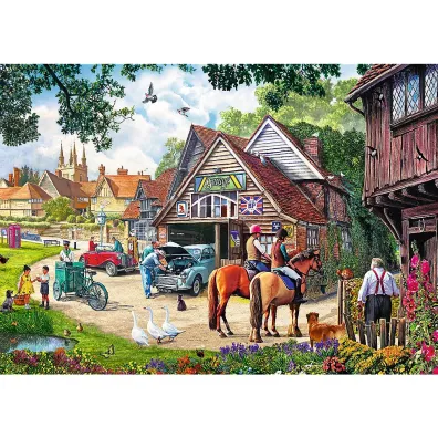 Puzzle 2x500 el. Sielankowe �ycie Trefl