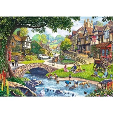 Puzzle 2x500 el. Sielankowe �ycie Trefl