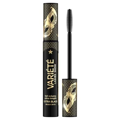 Eveline Cosmetics Variete tusz do rz�s zwi�kszaj�cy obj�to�� i wyd�u�aj�cy Ekstremalna Czer� 10 ml