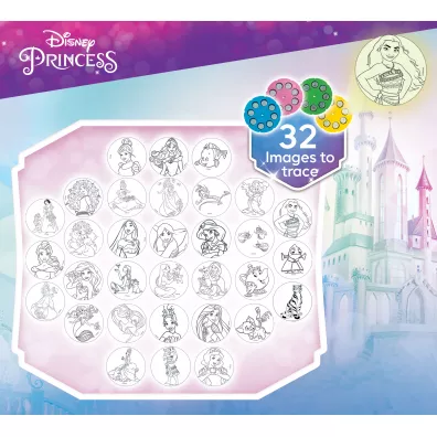 Szkoa rysowania z projektorem Disney Princess Lisciani