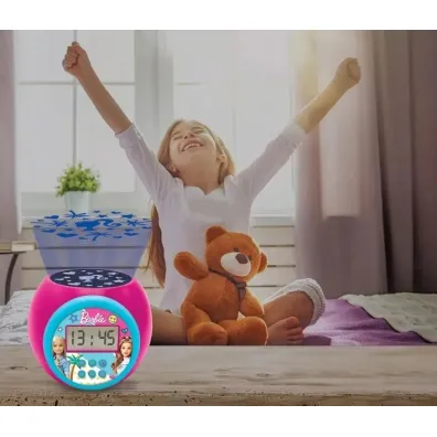 Budzik z projektorem Barbie Lexibook RL977BB