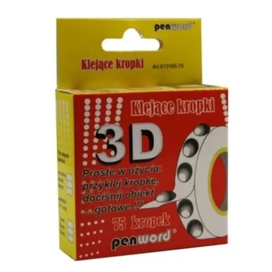 Polsirhurt Klej�ce kropki 3D 75 szt.