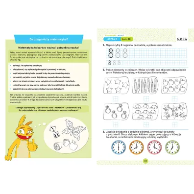 Matematyka. Karty pracy w szkole i w domu. Klasa 1