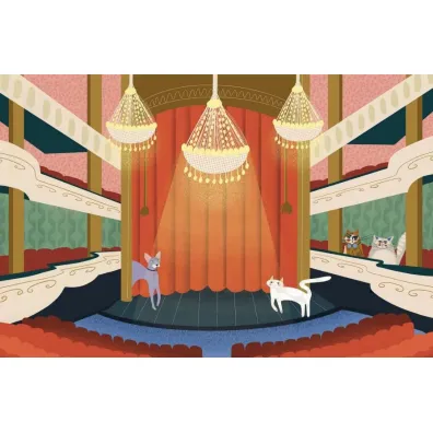 Kocia Szajka i duchy w teatrze