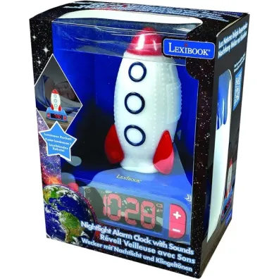 Lampka nocna budzik cyfrowy Lexibook RL800SPC
