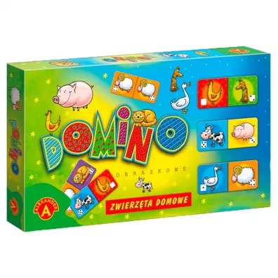 Domino obrazkowe Zwierzta Domowe Alexander