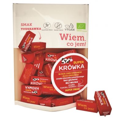 Super Krwka Krwki bezmleczne truskawkowe 150 g Bio