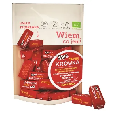 Super Krwka Krwki bezmleczne truskawkowe 150 g Bio