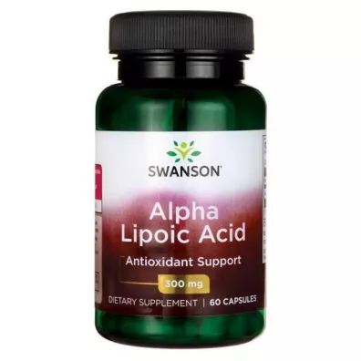 Swanson Kwas Alfa Liponowy 300 mg - suplement diety 60 kaps.