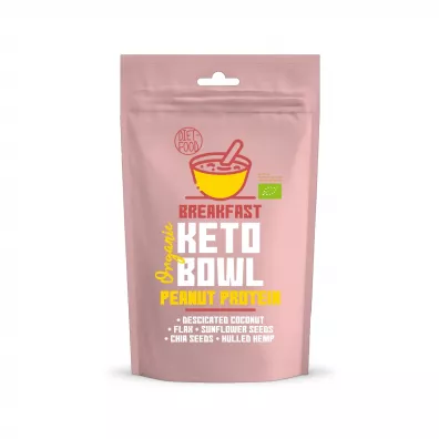 Diet-Food Alternatywa owsianki keto bowl o smaku orzeszkw ziemnych 200 g Bio