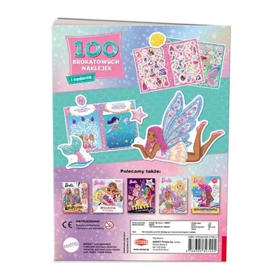 Mattel Barbie Dreamtopia. 100 brokatowych naklejek