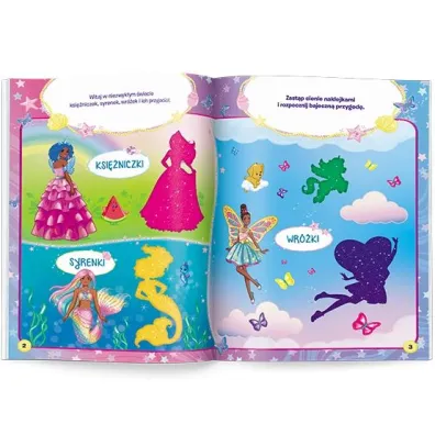 Mattel Barbie Dreamtopia. 100 brokatowych naklejek