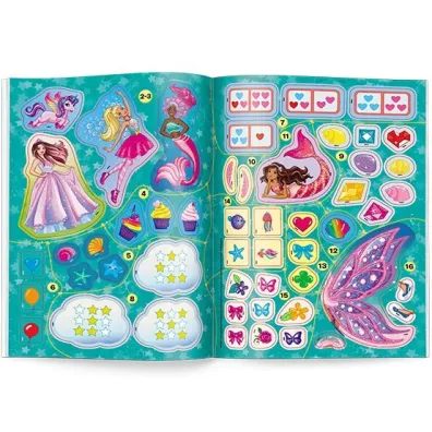 Mattel Barbie Dreamtopia. 100 brokatowych naklejek