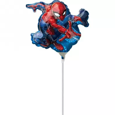 Amscan Mini shape. Balon foliowy Spiderman 17x25cm