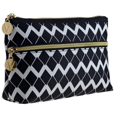 Inter Vion Black & White kosmetyczka rozszerzona z przedni� kieszeni�