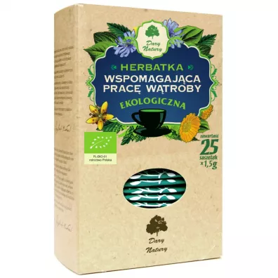 Dary Natury Herbatka wspomagaj�ca prac� w�troby 25 x 1,5 g Bio
