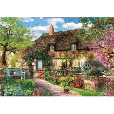 Puzzle 1000 el. Compact The old cottage Clementoni