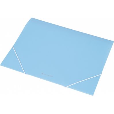 Panta Plast Teczka A4 na gumk transparentna EX4302 niebieska
