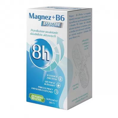 Dr Gaja Magnez + B6 Effective Suplement diety 60 kaps.