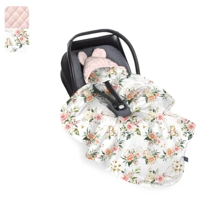 Babysteps Kocyk-�piworek do fotelika samochodowego Blossom - soft pink