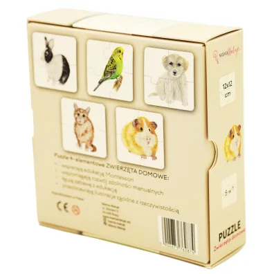 Puzzle 4 el. Zwierz�ta domowe Mama Maluje