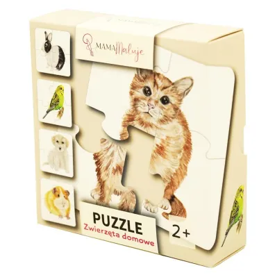 Puzzle 4 el. Zwierz�ta domowe Mama Maluje