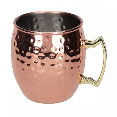 Excellent Houseware Stalowy kubek w kolorze miedzianym 500 ml