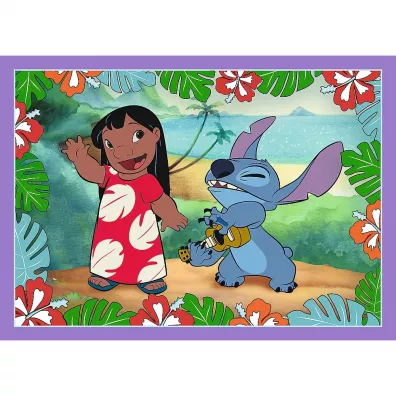 Puzzle 4w1 - Szalony dzie� Lilo & Stitch (35+48+54+70 el.) Trefl