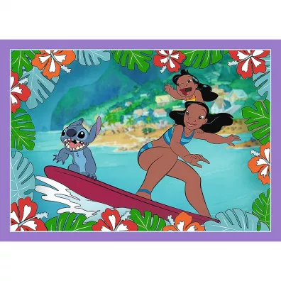 Puzzle 4w1 - Szalony dzie� Lilo & Stitch (35+48+54+70 el.) Trefl