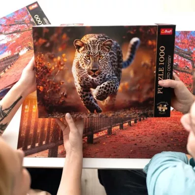 Puzzle 1000 el. Dziki Leopard Trefl