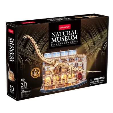 Puzzle 3D 216 el. LED Natural Museum Brachiozaur Dante