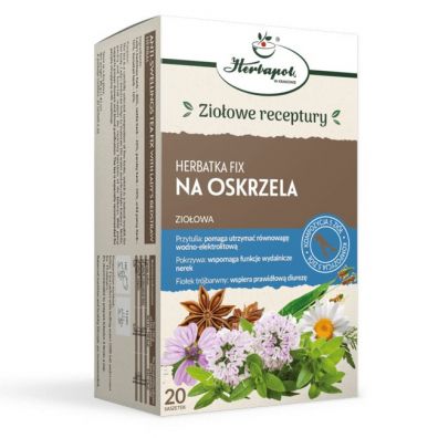 Herbapol Kraków Herbatka Fix Na oskrzela ziołowa - suplement diety 20 x 2 g