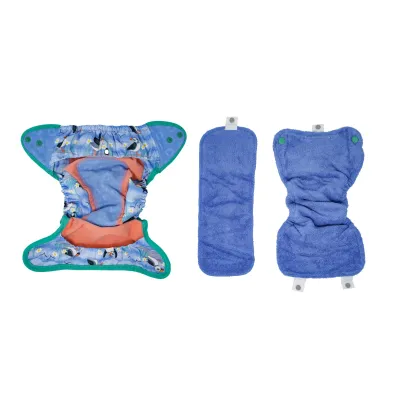 Close Pop-in pieluszka wielorazowa Aio z napami, Blue Puffin