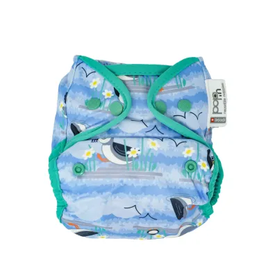 Close Pop-in pieluszka wielorazowa Aio z napami, Blue Puffin
