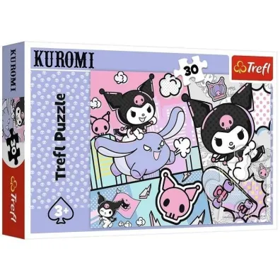 Puzzle 30 el. Zabawy z Kuromi Hello Kitty Trefl