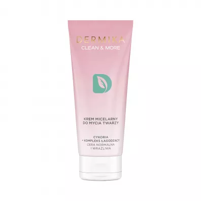 Dermika Clean & More krem micelarny do mycia twarzy cera normalna i wraliwa Cykoria & Kompleks agodzcy 150 ml
