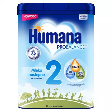 Humana 2 Mleko nastpne po 6. miesicu Probalance HMO 750 g