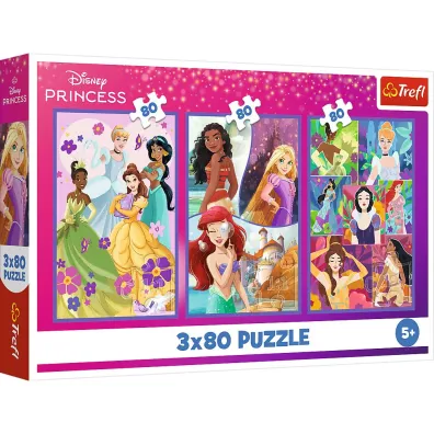 Puzzle 3x80 el. Ksi�niczki przyjaci�ki Trefl