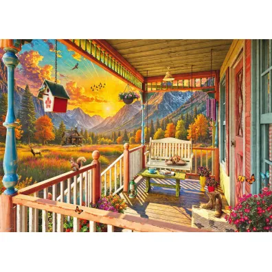 Puzzle 1000 Weranda w g�rach Schmidt